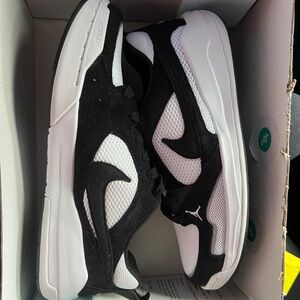 Jordan Black and White Sneakers